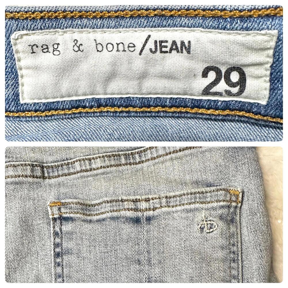 Rag & Bone Distressed High Rise Ankle Skinny Jeans Womens 29 - Picture 6 of 8